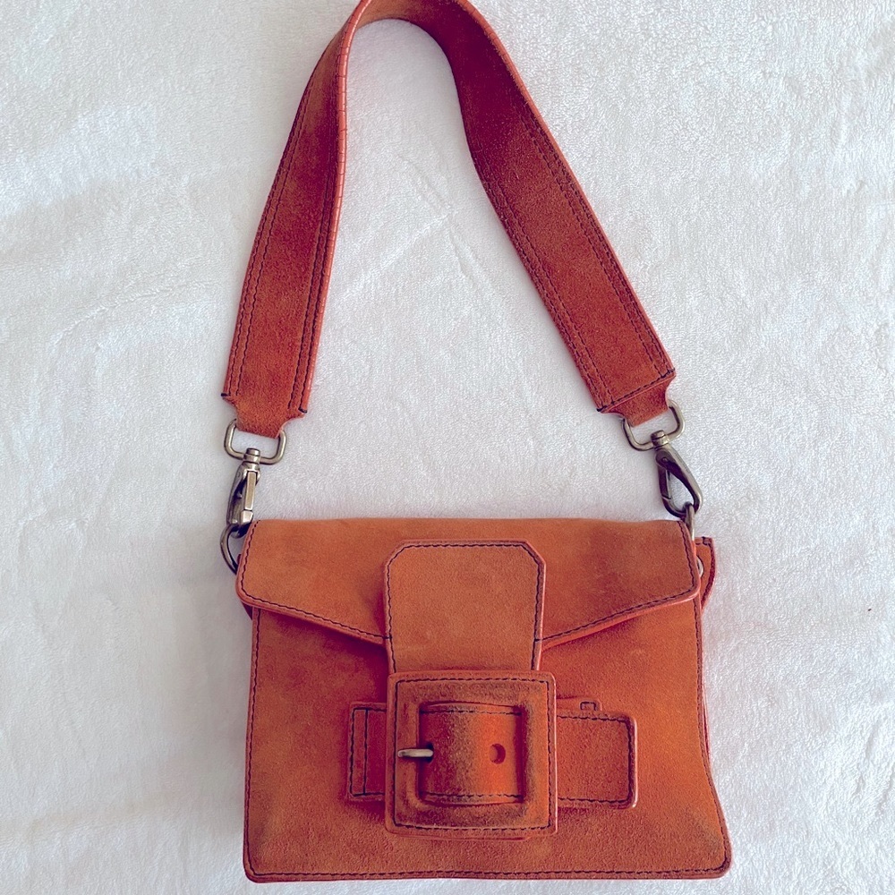 Miu Miu Orange Suede shoulder bag
